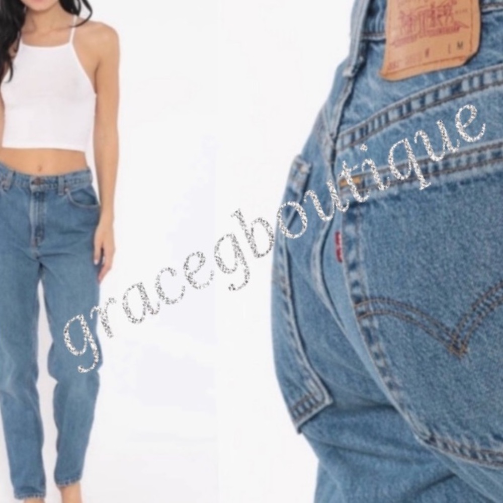 Levi’s Vintage Jeans 550 Relaxed Fit Tapered Leg Medium Wash Blue Size 12 L